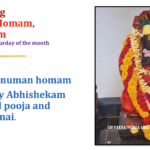 Sat 16th Aug – Hanuman Homam, Abhishekam
